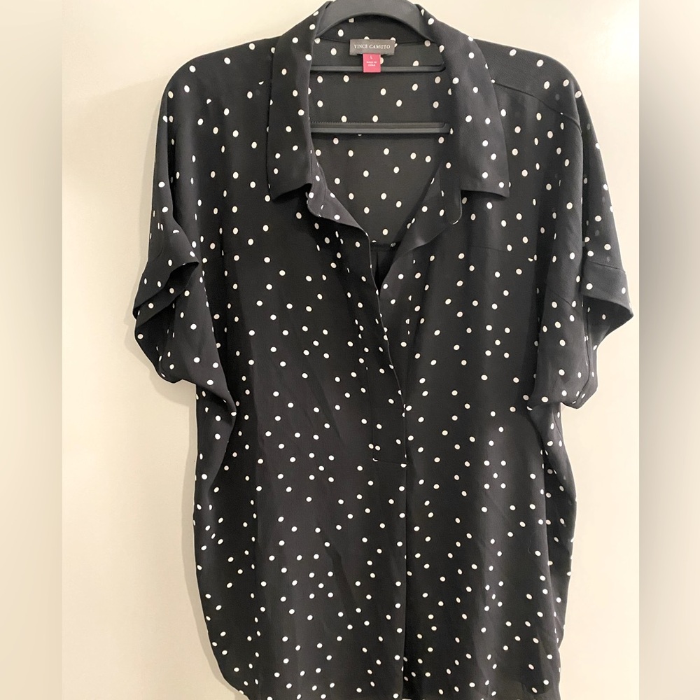 Dolce Vita short sleeve collared shirt blouse
